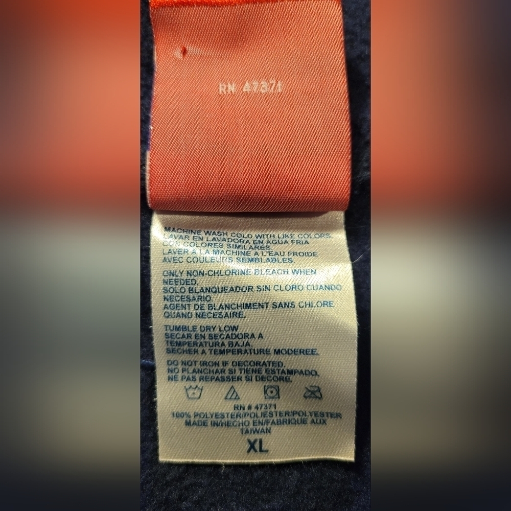 Vintage NFL for Her St. Louis Rams Navy Blue Long Sleeve Fleece Quarter 1/4 Zip - Picture 9 of 11